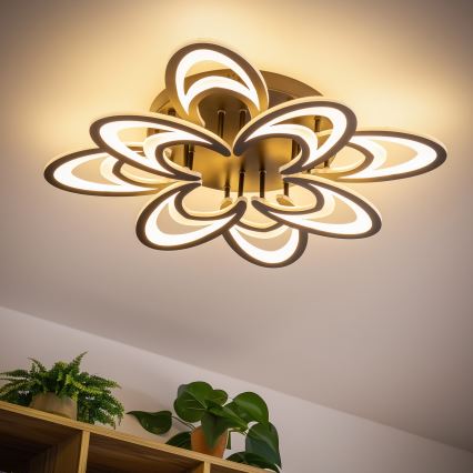 Brilagi - Plafonnier à intensité variable TWIST LED/125W/230V 3000-6500K + télécommande
