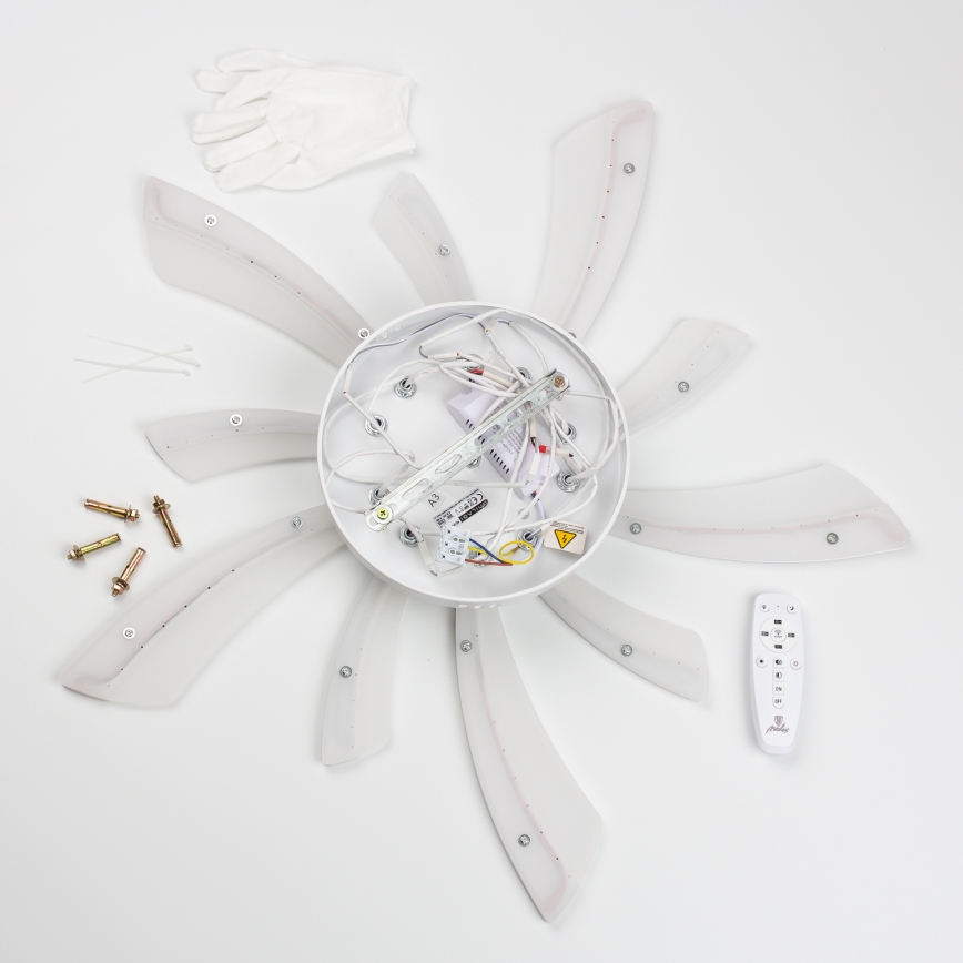 Brilagi - Plafonnier à intensité variable TWIST LED/55W/230V 3000-6500K blanc + télécommande