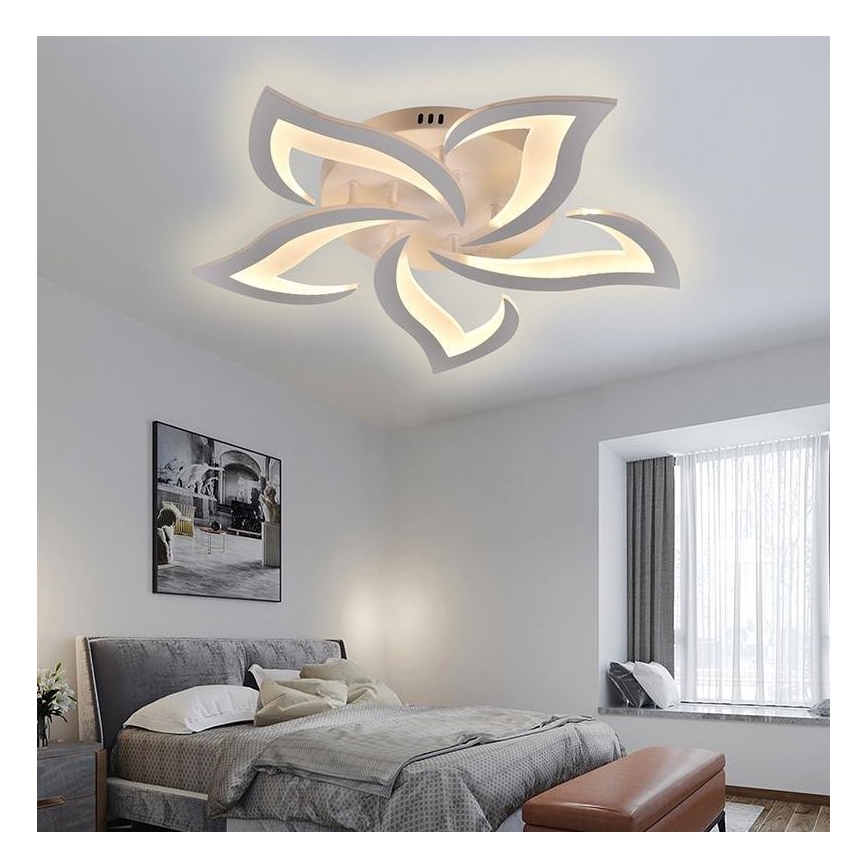 Brilagi - Plafonnier à intensité variable TWIST LED/55W/230V 3000-6500K blanc + télécommande