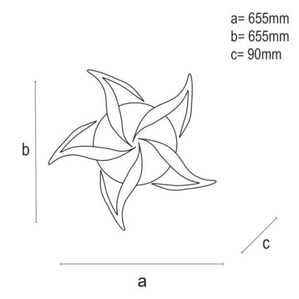 Brilagi - Plafonnier à intensité variable TWIST LED/55W/230V 3000-6500K blanc + télécommande