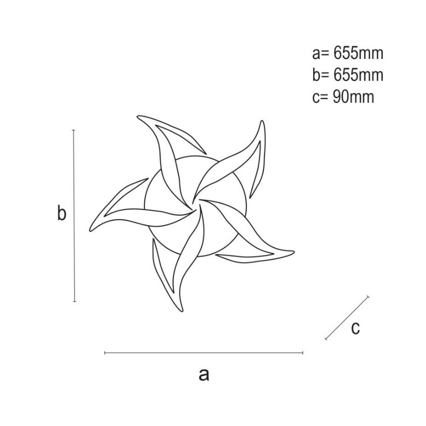 Brilagi - Plafonnier à intensité variable TWIST LED/55W/230V 3000-6500K blanc + télécommande