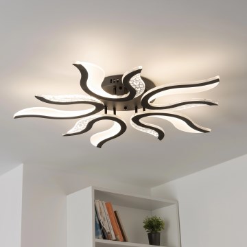 Brilagi - Plafonnier à intensité variable TWIST LED/65W/230V 3000-6500K noir + télécommande