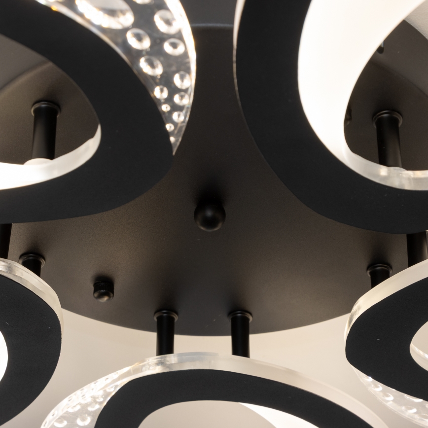 Brilagi - Plafonnier à intensité variable TWIST LED/65W/230V 3000-6500K noir + télécommande