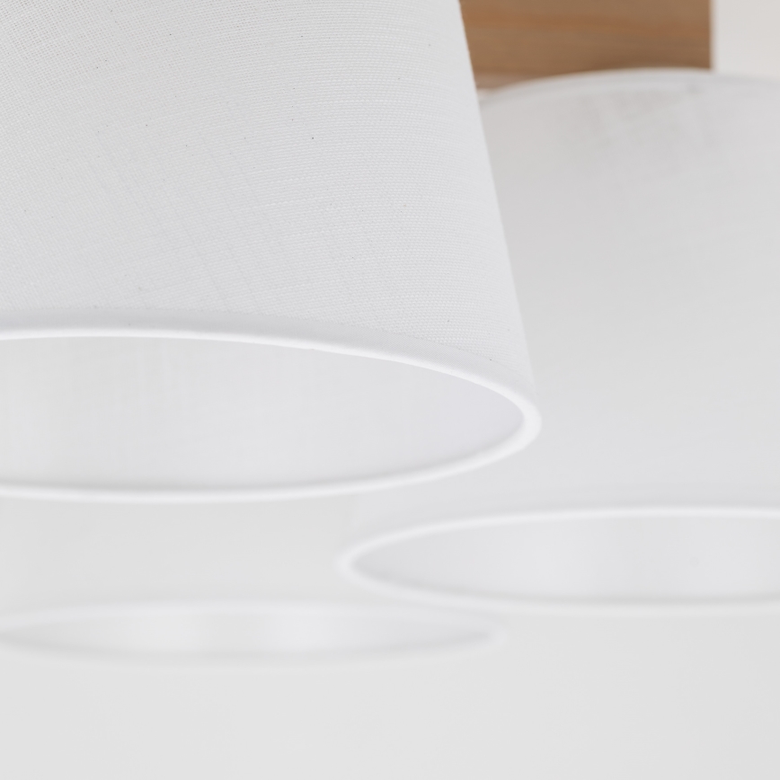 Brilagi - Plafonnier à montage en surface LATTE SABIA 5xE27/60W/230V pin/blanc