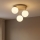 Brilagi - Plafonnier à montage en surface MILO ECRU 3xE27/60W/230V beige/doré