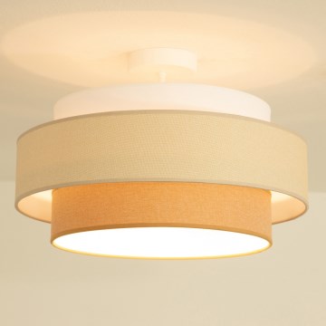 Brilagi - Plafonnier à montage en surface RESNA 1xE27/60W/230V Ø 40 cm crème/beige