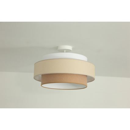 Brilagi - Plafonnier à montage en surface RESNA 1xE27/60W/230V Ø 40 cm crème/beige