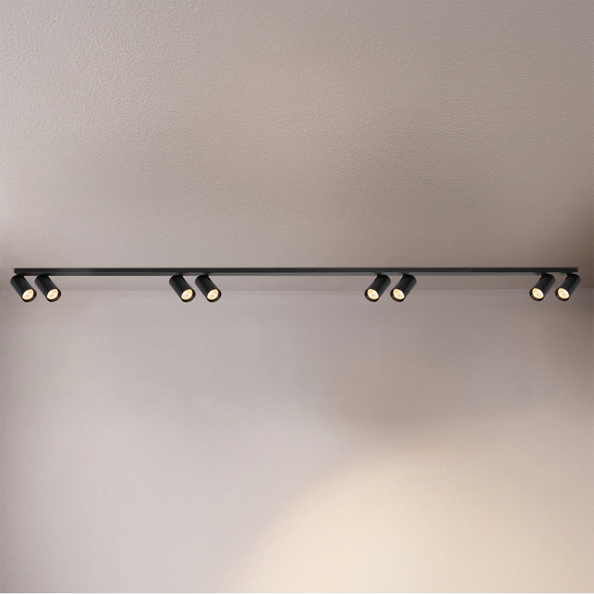 Brilagi - Plafonnier à spots SELE LONG 8xGU10/30W/230V noir