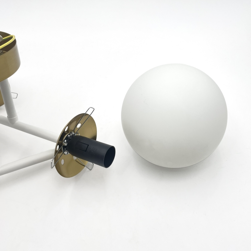 Brilagi - Plafonnier affleurant MALIVA 4xE14/15W/230V doré/blanc