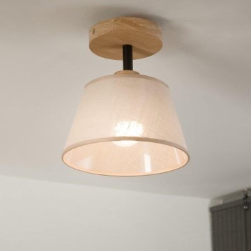 Brilagi - Plafonnier ANTHONY 1xE14/60W/230V chêne/beige