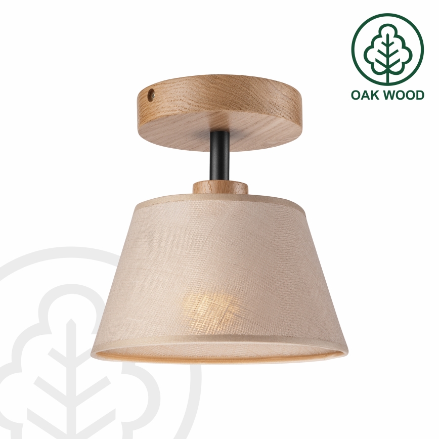 Brilagi - Plafonnier ANTHONY 1xE14/60W/230V chêne/beige