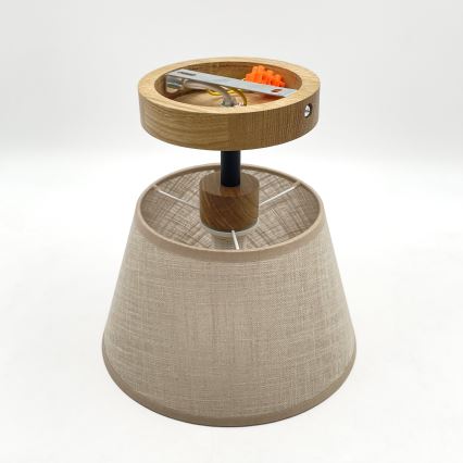 Brilagi - Plafonnier ANTHONY 1xE14/60W/230V chêne/beige