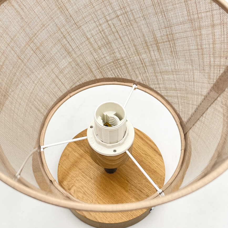 Brilagi - Plafonnier ANTHONY 1xE14/60W/230V chêne/beige