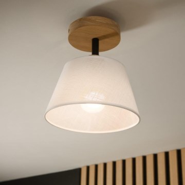 Brilagi - Plafonnier ANTHONY 1xE14/60W/230V chêne/blanc
