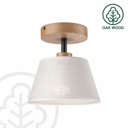 Brilagi - Plafonnier ANTHONY 1xE14/60W/230V chêne/blanc