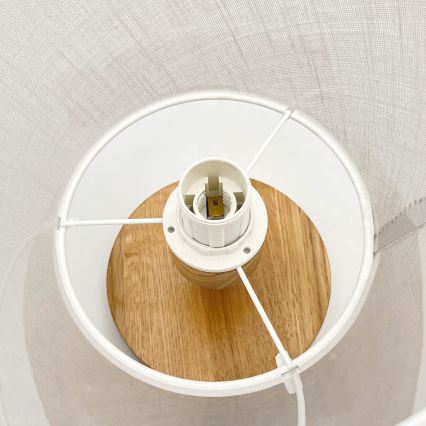 Brilagi - Plafonnier ANTHONY 1xE14/60W/230V chêne/blanc