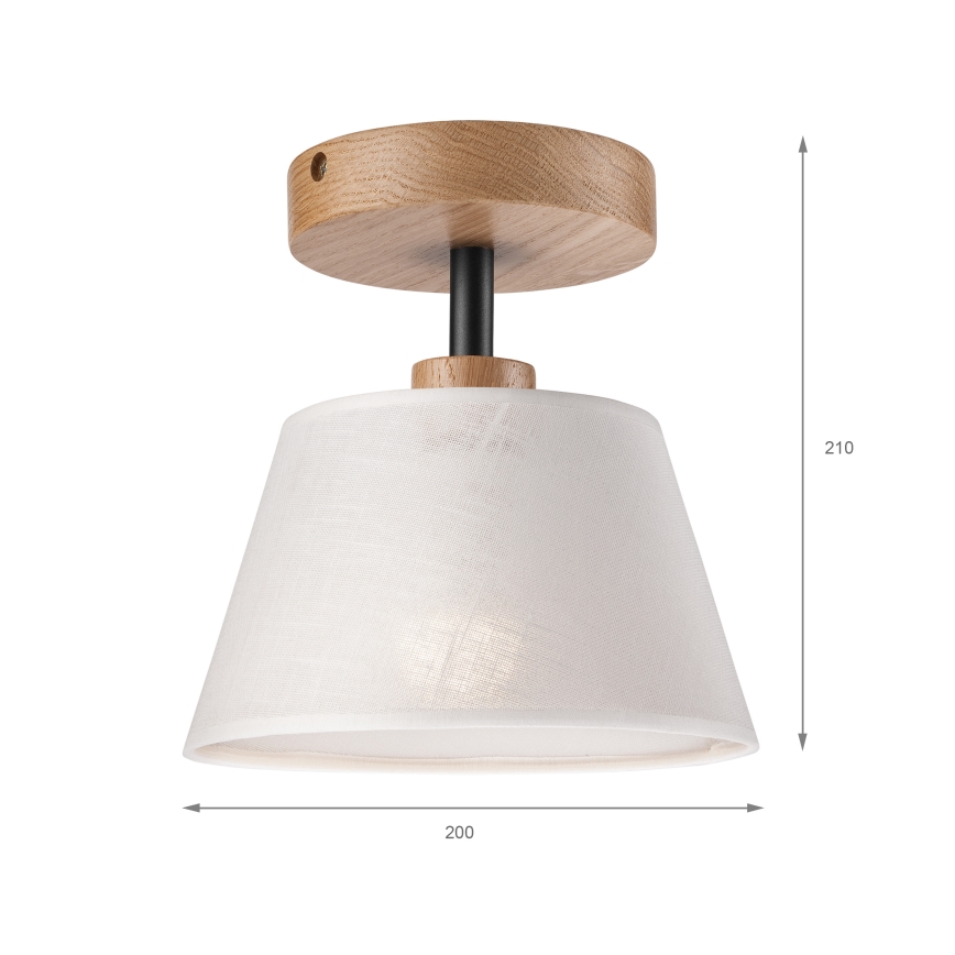 Brilagi - Plafonnier ANTHONY 1xE14/60W/230V chêne/blanc