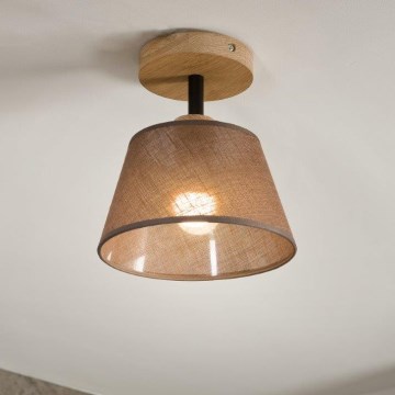 Brilagi - Plafonnier ANTHONY 1xE14/60W/230V chêne/marron