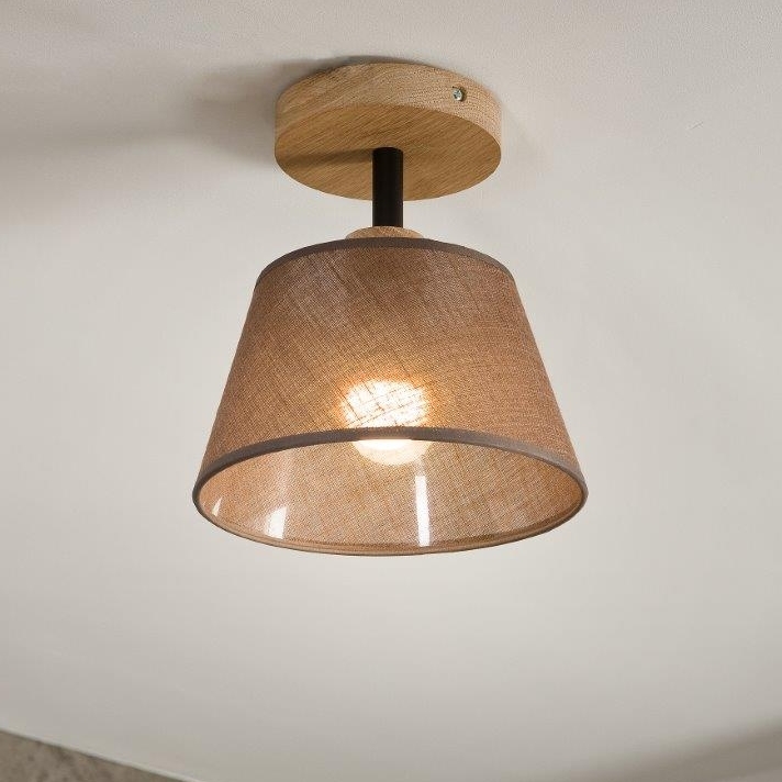 Brilagi - Plafonnier ANTHONY 1xE14/60W/230V chêne/marron