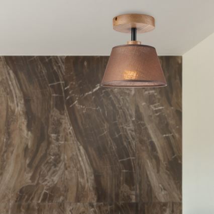 Brilagi - Plafonnier ANTHONY 1xE14/60W/230V chêne/marron