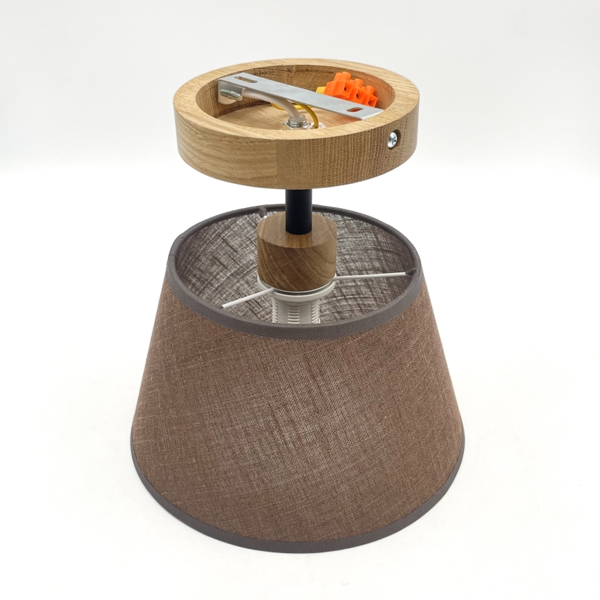 Brilagi - Plafonnier ANTHONY 1xE14/60W/230V chêne/marron