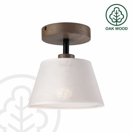 Brilagi - Plafonnier ANTHONY 1xE14/60W/230V chêne noyer/blanc