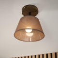 Brilagi - Plafonnier ANTHONY 1xE14/60W/230V chêne noyer/marron