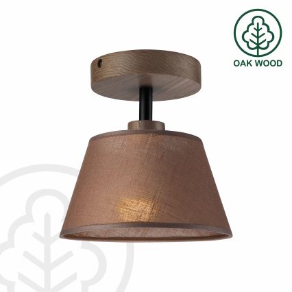 Brilagi - Plafonnier ANTHONY 1xE14/60W/230V chêne noyer/marron