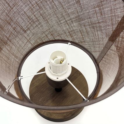 Brilagi - Plafonnier ANTHONY 1xE14/60W/230V chêne noyer/marron