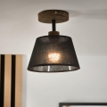 Brilagi - Plafonnier ANTHONY 1xE14/60W/230V chêne noyer/noir