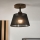 Brilagi - Plafonnier ANTHONY 1xE14/60W/230V chêne noyer/noir