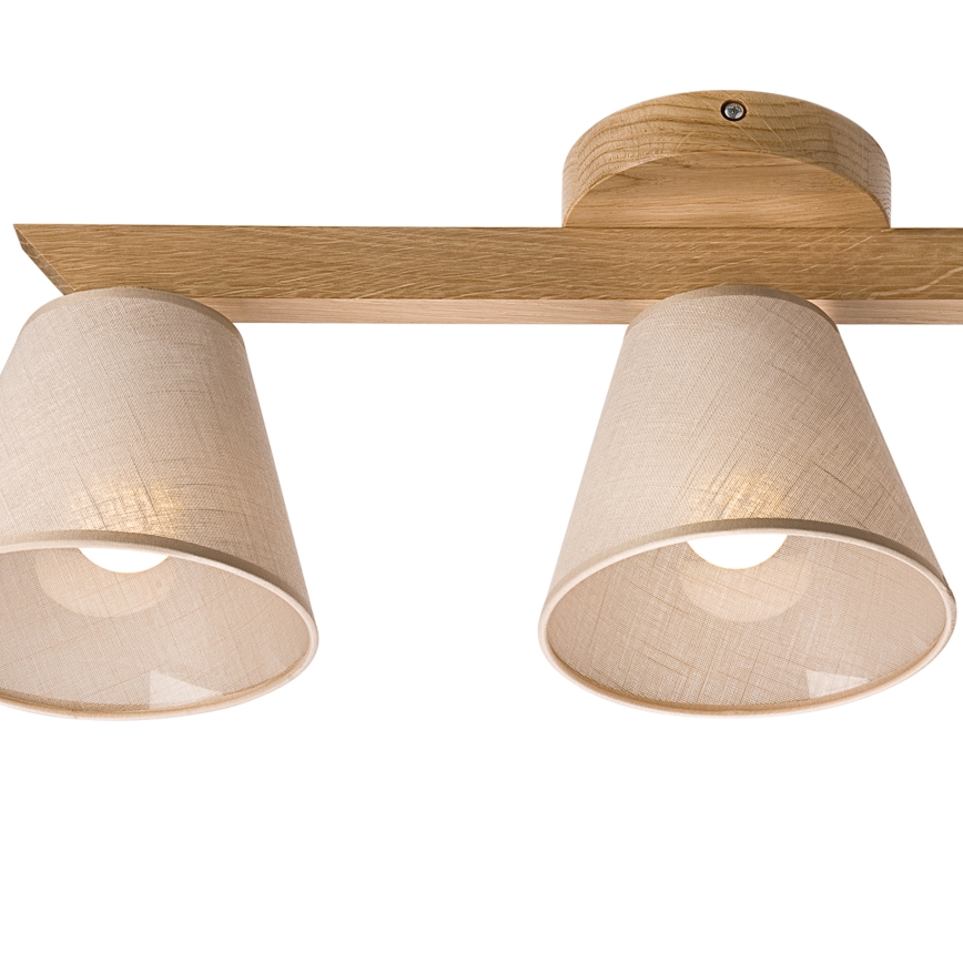 Brilagi - Plafonnier ANTHONY 3xE14/40W/230V chêne/beige