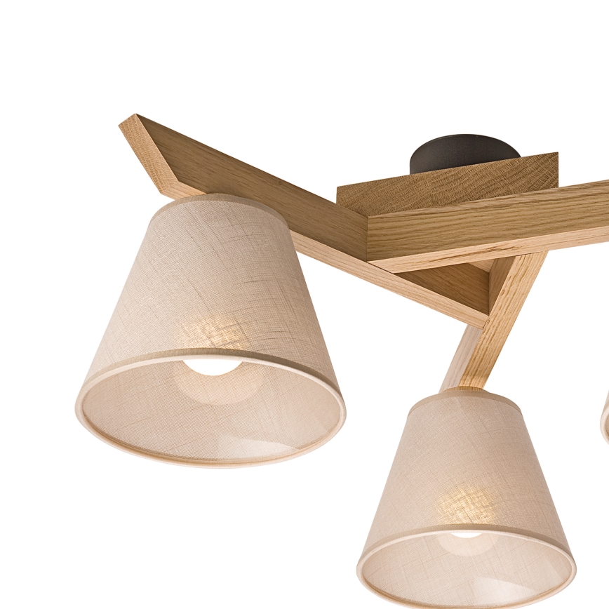 Brilagi - Plafonnier ANTHONY 3xE14/40W/230V chêne/beige