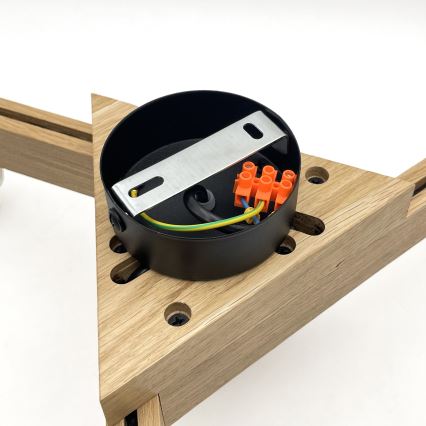 Brilagi - Plafonnier ANTHONY 3xE14/40W/230V chêne/beige