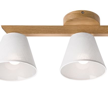 Brilagi - Plafonnier ANTHONY 3xE14/40W/230V chêne/blanc