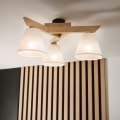 Brilagi - Plafonnier ANTHONY 3xE14/40W/230V chêne/blanc