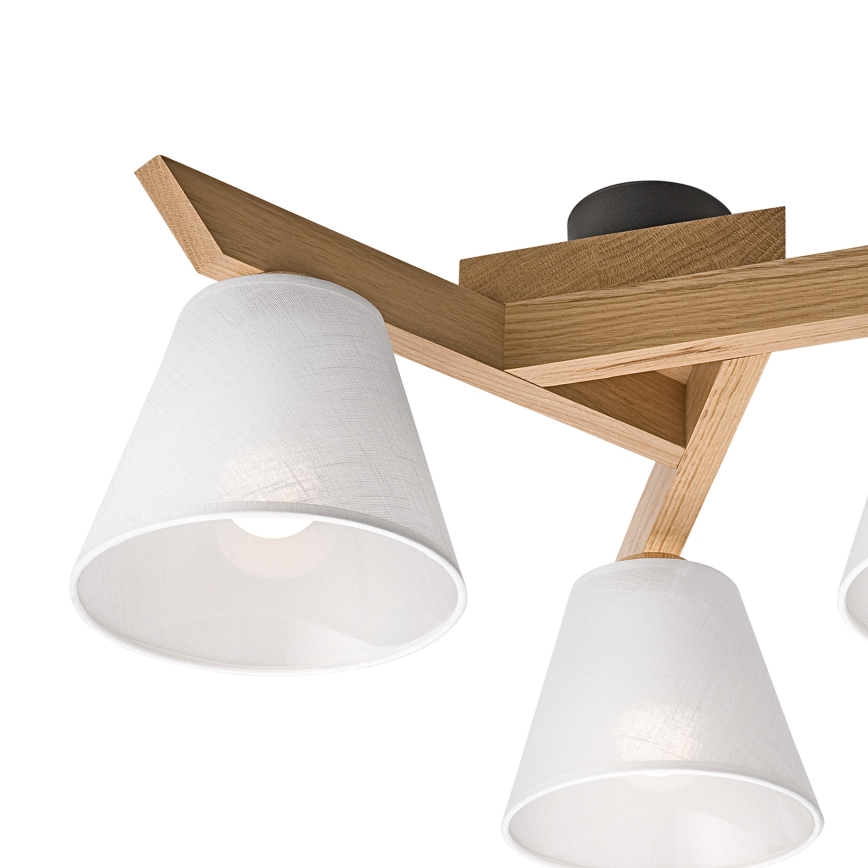 Brilagi - Plafonnier ANTHONY 3xE14/40W/230V chêne/blanc