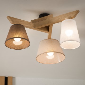 Brilagi - Plafonnier ANTHONY 3xE14/40W/230V chêne