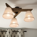 Brilagi - Plafonnier ANTHONY 3xE14/40W/230V chêne noyer/beige