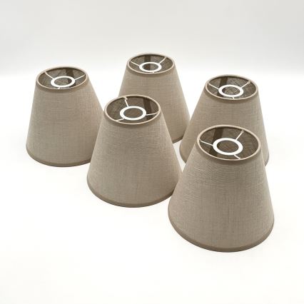 Brilagi - Plafonnier ANTHONY 5xE14/40W/230V chêne/beige
