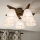 Brilagi - Plafonnier ANTHONY 5xE14/40W/230V chêne noyer/blanc