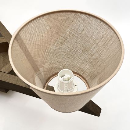 Brilagi - Plafonnier ANTHONY 5xE14/40W/230V chêne noyer