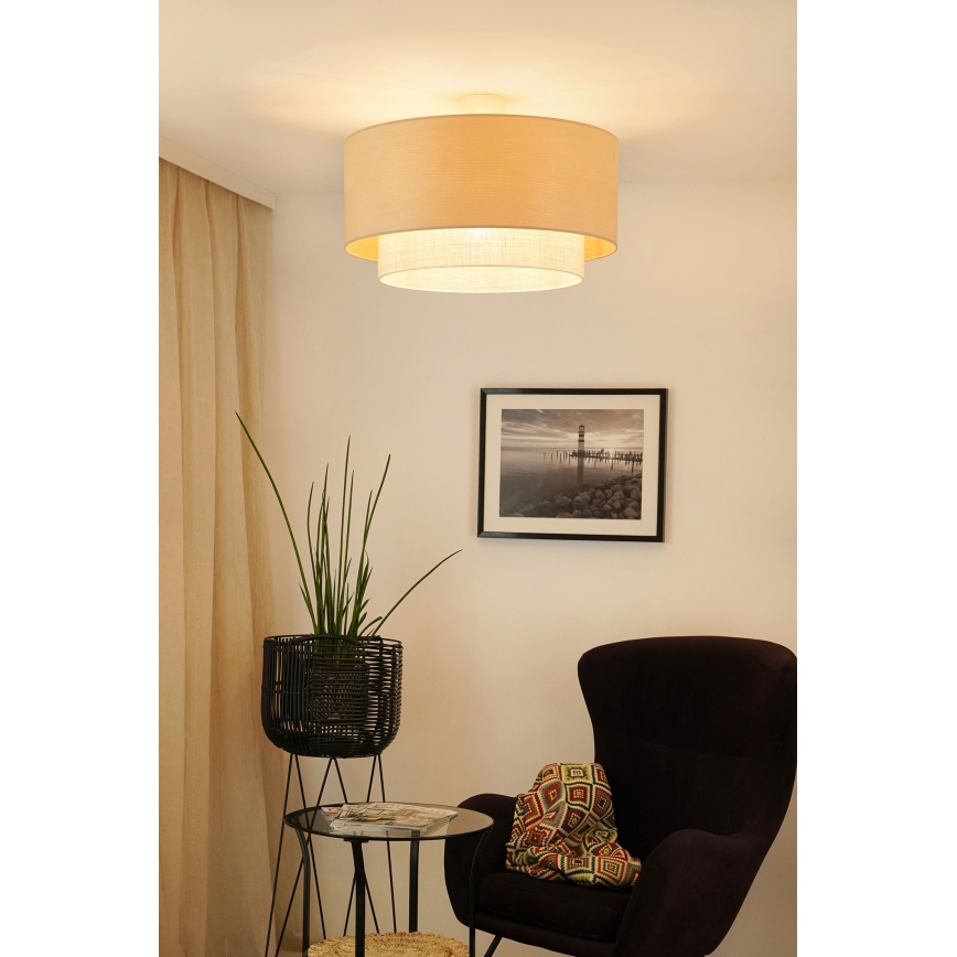Brilagi - Plafonnier ARIZONA BOHO 1xE27/15W/230V d. 60 cm beige