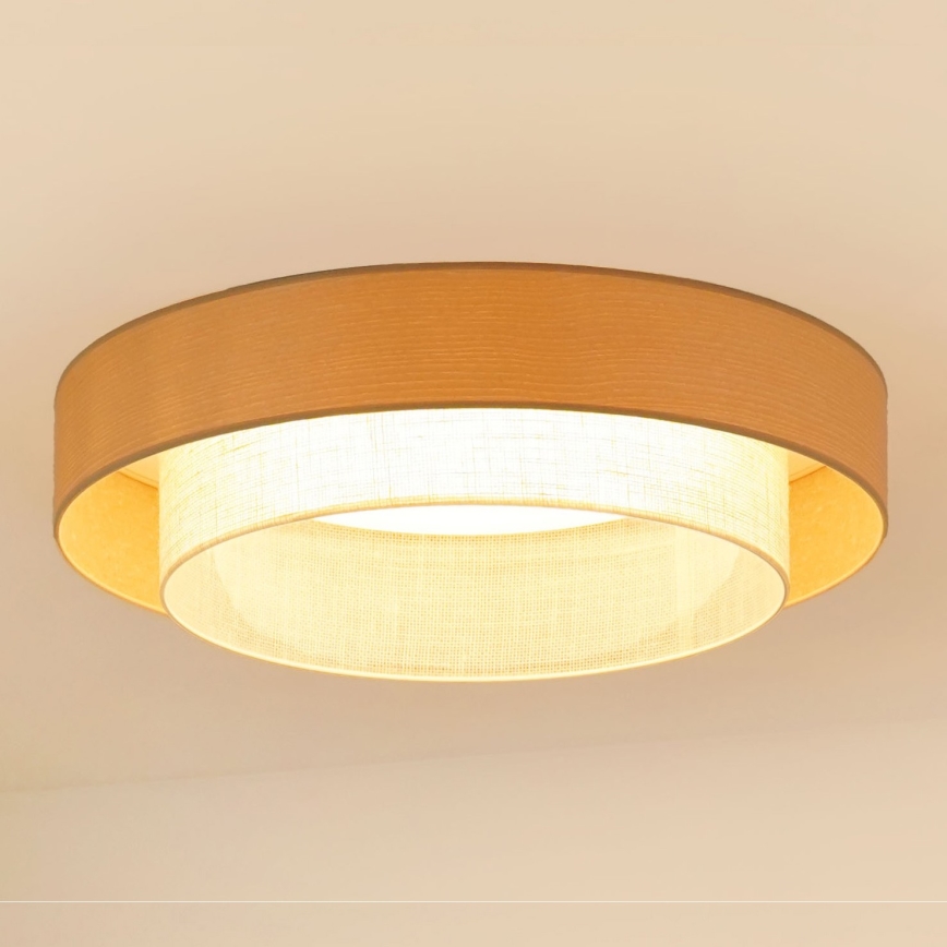 Brilagi - Plafonnier ARIZONA BOHO LED/26W/230V d. 60 cm beige
