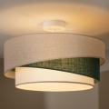 Brilagi - Plafonnier ARROW 1xE27/60W/230V Ø 45 cm beige/vert/blanc