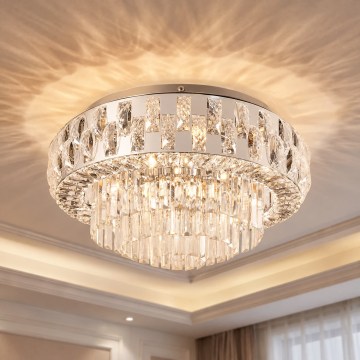 BRILAGI - Plafonnier AURELIA 5xE14/40W/230V Ø 50 cm chrome brillant