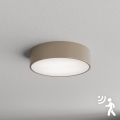 Brilagi - Plafonnier avec détecteur CLARE 2xE27/40W/230V d. 30 cm beige