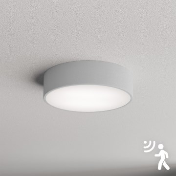 Brilagi - Plafonnier avec détecteur CLARE 2xE27/40W/230V d. 30 cm gris