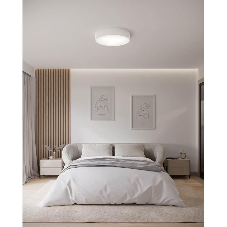 Brilagi - Plafonnier avec détecteur CLARE 3xE27/40W/230V d. 40 cm blanc