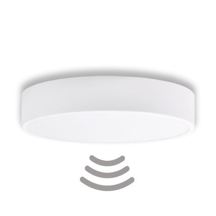 Brilagi - Plafonnier avec détecteur CLARE 3xE27/40W/230V d. 40 cm blanc